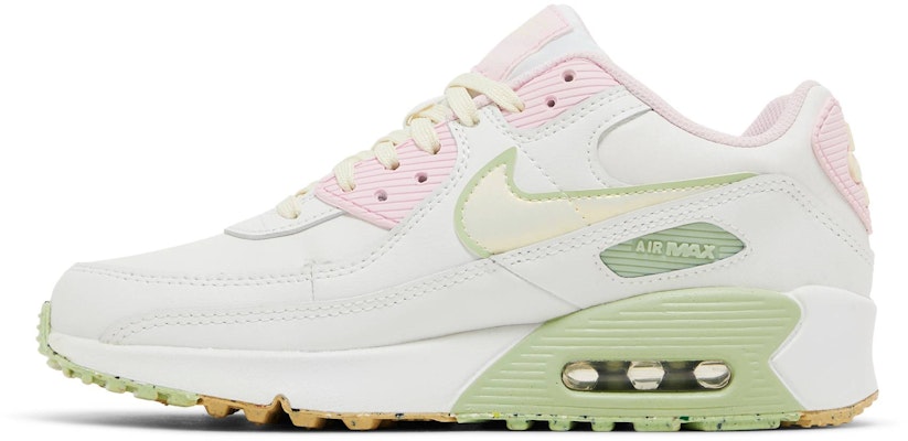 (Grade School) Nike Air Max 90 Leather SE 'White Pink Foam Honeydew' DQ0276-100 Lookbook (Grade School) Nike Air Max 90 Leather SE 'White Pink Foam Honeydew' DQ0276-100
