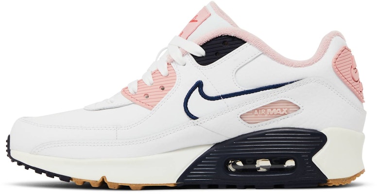나이키 에어맥스 90 레더 SE '화이트 핑크 글레이즈' (초등학생) DB0472-100 Lookbook 나이키 에어맥스 90 레더 SE '화이트 핑크 글레이즈' (초등학생) DB0472-100
