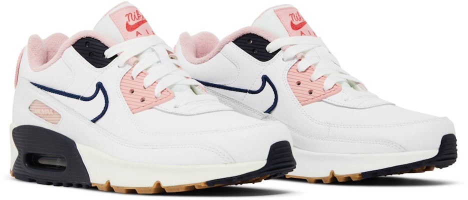 나이키 에어맥스 90 레더 SE '화이트 핑크 글레이즈' (초등학생) DB0472-100 Cheap 나이키 에어맥스 90 레더 SE '화이트 핑크 글레이즈' (초등학생) DB0472-100