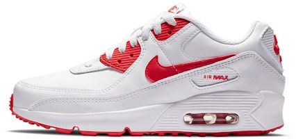 (Grade School) Nike Air Max 90 Recraft 'White Red' CD6864-106