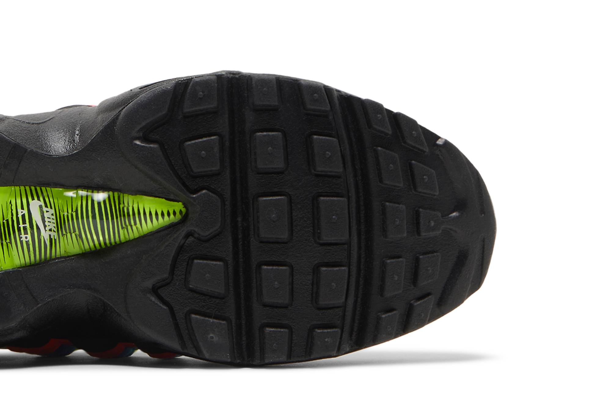 Lime green air max 95 grade school shop