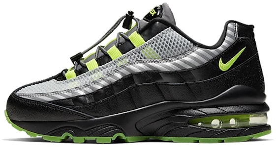 (學齡兒童) Nike Air Max 95 HZ '黑色電光綠' BQ4747-001 Buy (學齡兒童) Nike Air Max 95 HZ '黑色電光綠' BQ4747-001