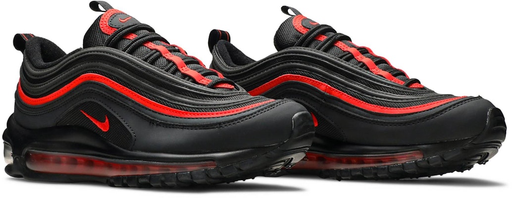 (Grade School) Nike Air Max 97 'Black Chile Red' 921522-023 Cheap (Grade School) Nike Air Max 97 'Black Chile Red' 921522-023