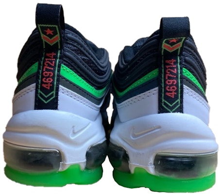GS ナイキ エア マックス 97 "ブラック/グリーン" CI4427-001 Lookbook GS ナイキ エア マックス 97 "ブラック/グリーン" CI4427-001