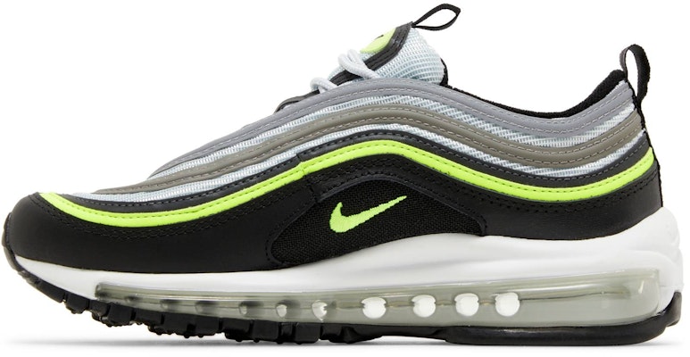 (Grade School) Nike Air Max 97 'Platinum Black Volt' 921522-030 Lookbook (Grade School) Nike Air Max 97 'Platinum Black Volt' 921522-030