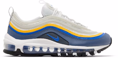 (Grade School) Nike Air Max 97 'White Blue Laser Orange' 921522-115 (Grade School) Nike Air Max 97 'White Blue Laser Orange' 921522-115