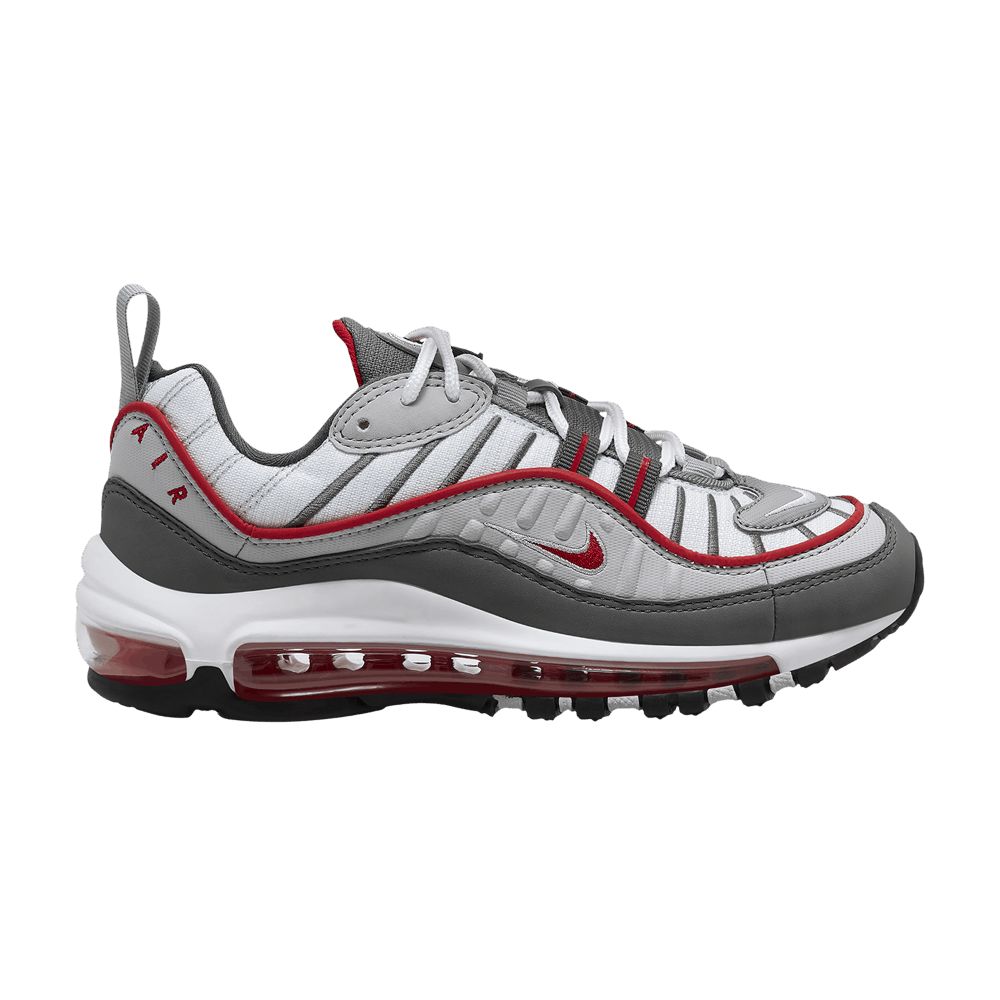 (Grade School) Nike Air Max 98 'White University Red' BV4872-104