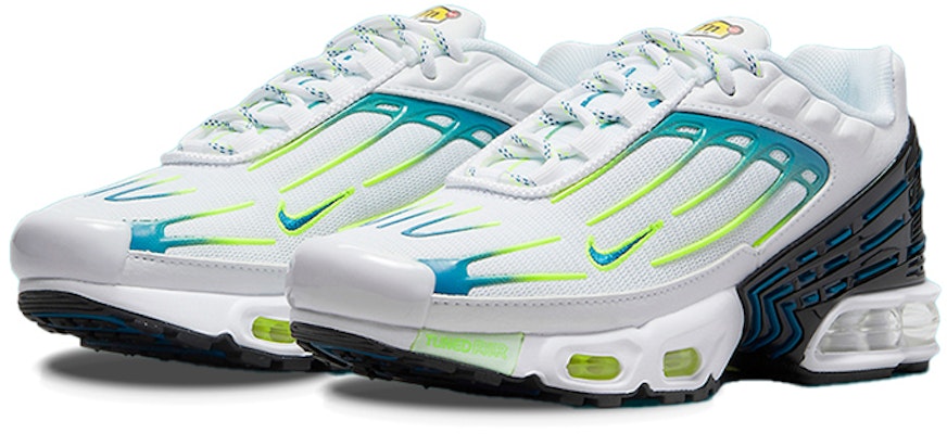(Grade School) Nike Air Max Plus 3 'White Volt Marina' DV7138-100 Lookbook (Grade School) Nike Air Max Plus 3 'White Volt Marina' DV7138-100