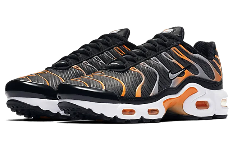 (GS) Nike Air Max Plus 'Black Total Orange' 圖 3
