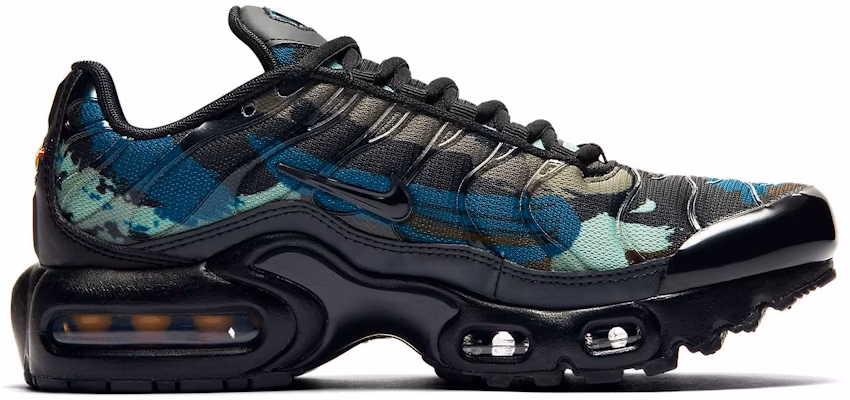 (Grade School) Nike Air Max Plus Camo Black Green DB2608-001 Details for (Grade School) Nike Air Max Plus Camo Black Green DB2608-001