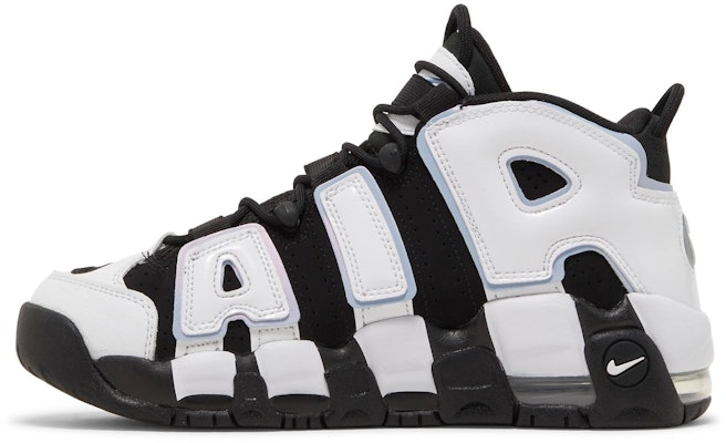 Grade School Nike Air More Uptempo Black Cobalt Bliss DQ6200