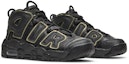 Cheap (Grade School) Nike Air More Uptempo 'Black Metallic Gold Star' DD3038-001