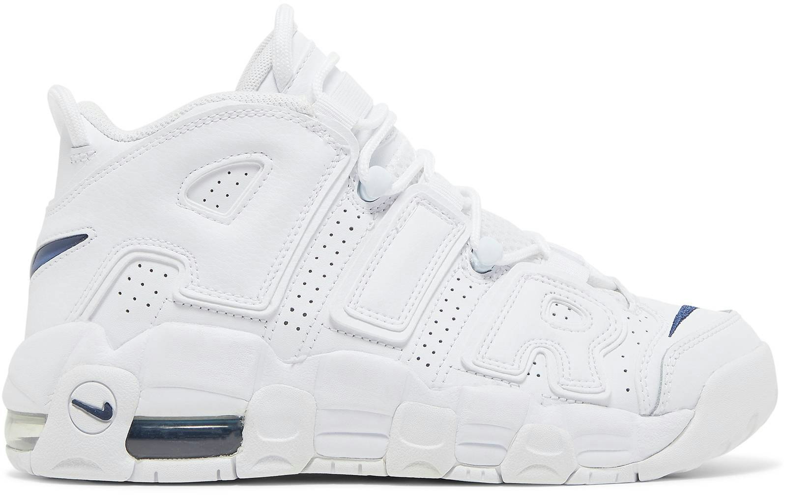 Grade School Nike Air More Uptempo White Midnight Navy DH9719
