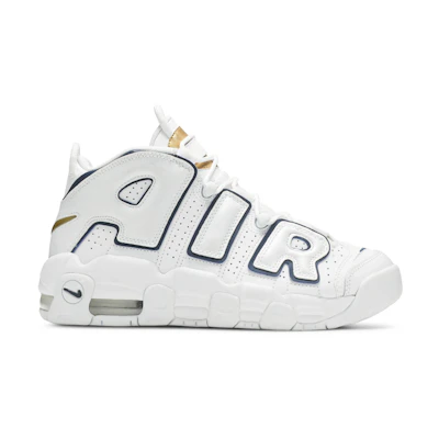 (GS) Nike Air More Uptempo White Midnight Navy