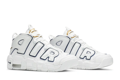 (Grade School) Nike Air More Uptempo White Midnight Navy 415082-109