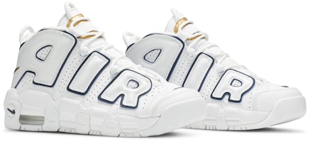 (學生尺寸)Nike Air More Uptempo 白色午夜海軍藍 415082-109 Cheap (學生尺寸)Nike Air More Uptempo 白色午夜海軍藍 415082-109