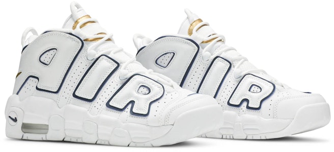 Nike Air More Uptempo 白色深夜蓝(小学款) 415082-109 Cheap Nike Air More Uptempo 白色深夜蓝(小学款) 415082-109