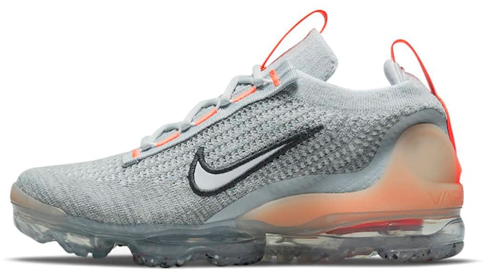 (Grade School) Nike Air VaporMax 2021 Flyknit 'Grey Fog Bright Mango' DB1550-002 Buy (Grade School) Nike Air VaporMax 2021 Flyknit 'Grey Fog Bright Mango' DB1550-002