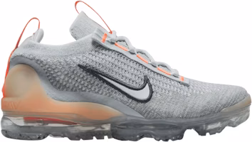 (Grade School) Nike Air VaporMax 2021 Flyknit 'Grey Fog Bright Mango' DB1550-002 (Grade School) Nike Air VaporMax 2021 Flyknit 'Grey Fog Bright Mango' DB1550-002