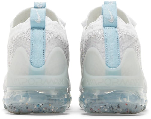 (Grade School) Nike Air VaporMax 2021 Flyknit 'Mismatched Swoosh - White Aura' DB1550-102 Details for (Grade School) Nike Air VaporMax 2021 Flyknit 'Mismatched Swoosh - White Aura' DB1550-102