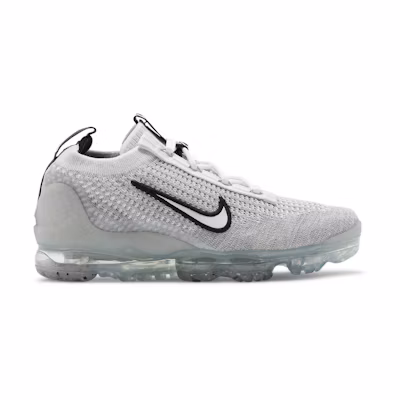 (GS) Nike Air VaporMax 2021 Flyknit 'White Metallic Silver'