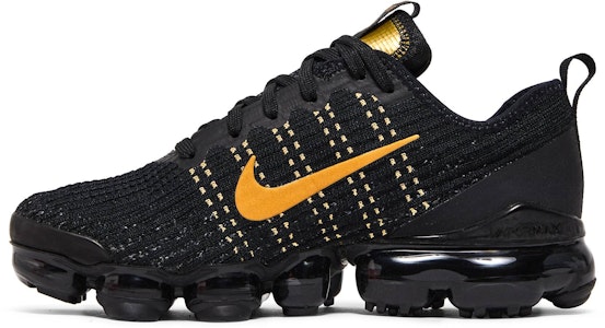 Nike Air VaporMax Flyknit 3 GS 'Negro Oro' (Para Niños). BQ5238-004 Lookbook Nike Air VaporMax Flyknit 3 GS 'Negro Oro' (Para Niños). BQ5238-004
