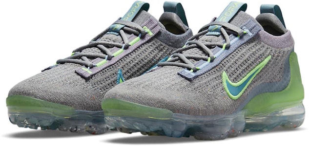 (Para Niños) Nike Air VaporMax Flyknit 'Gris Lima Líquida Claro' 2021 DB1550-003 Lookbook (Para Niños) Nike Air VaporMax Flyknit 'Gris Lima Líquida Claro' 2021 DB1550-003