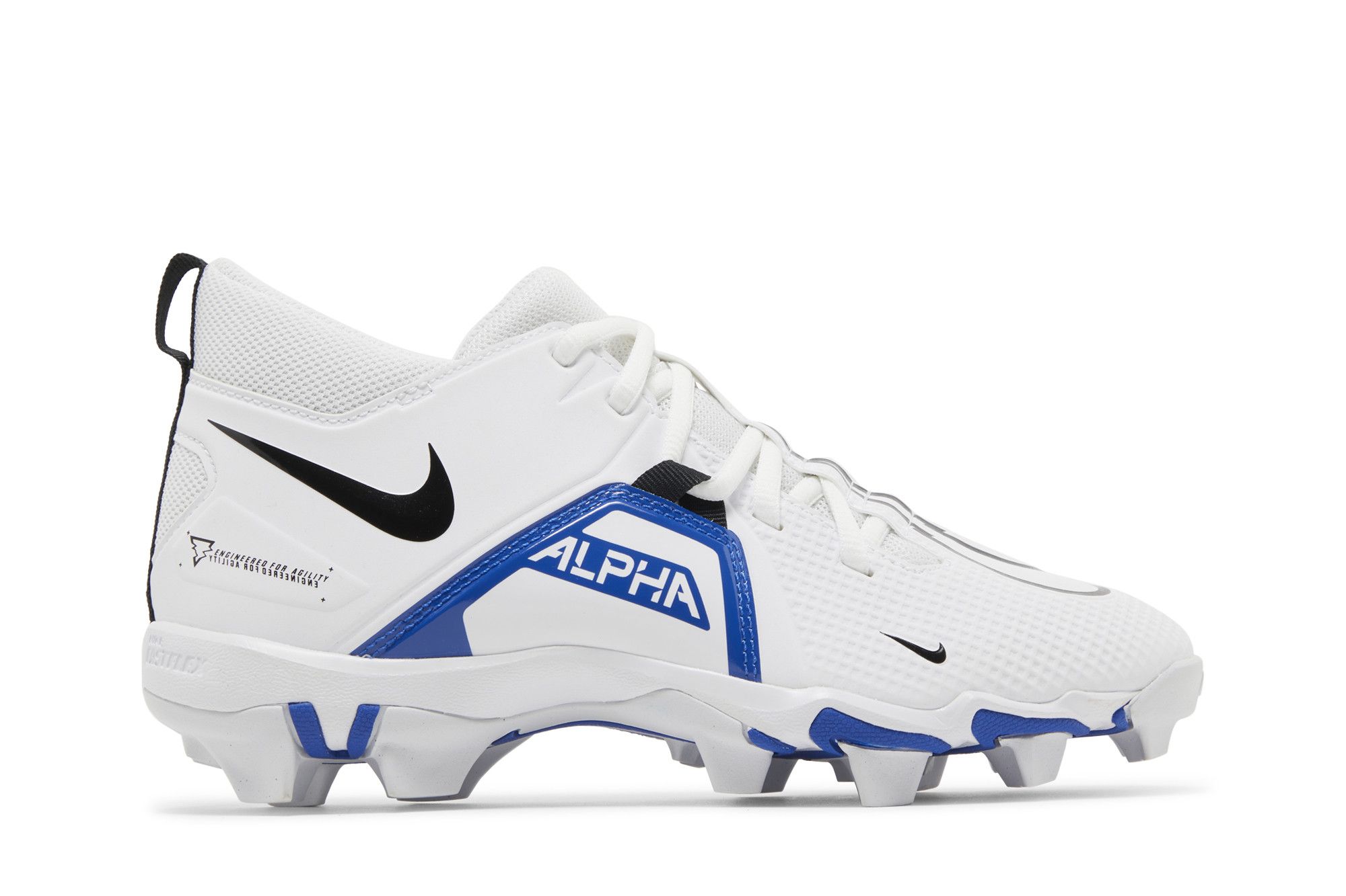 (Grade School) Nike Alpha Menace 3 Shark 'White Game Royal' CV0581-101