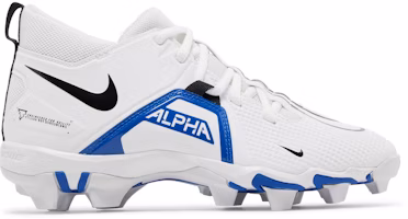 (Grade School) Nike Alpha Menace 3 Shark 'White Game Royal' CV0581-101 (Grade School) Nike Alpha Menace 3 Shark 'White Game Royal' CV0581-101