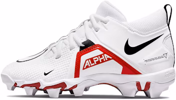 (Grade School) Nike Alpha Menace 3 Shark 'White University Red' CV0581-103 (Grade School) Nike Alpha Menace 3 Shark 'White University Red' CV0581-103