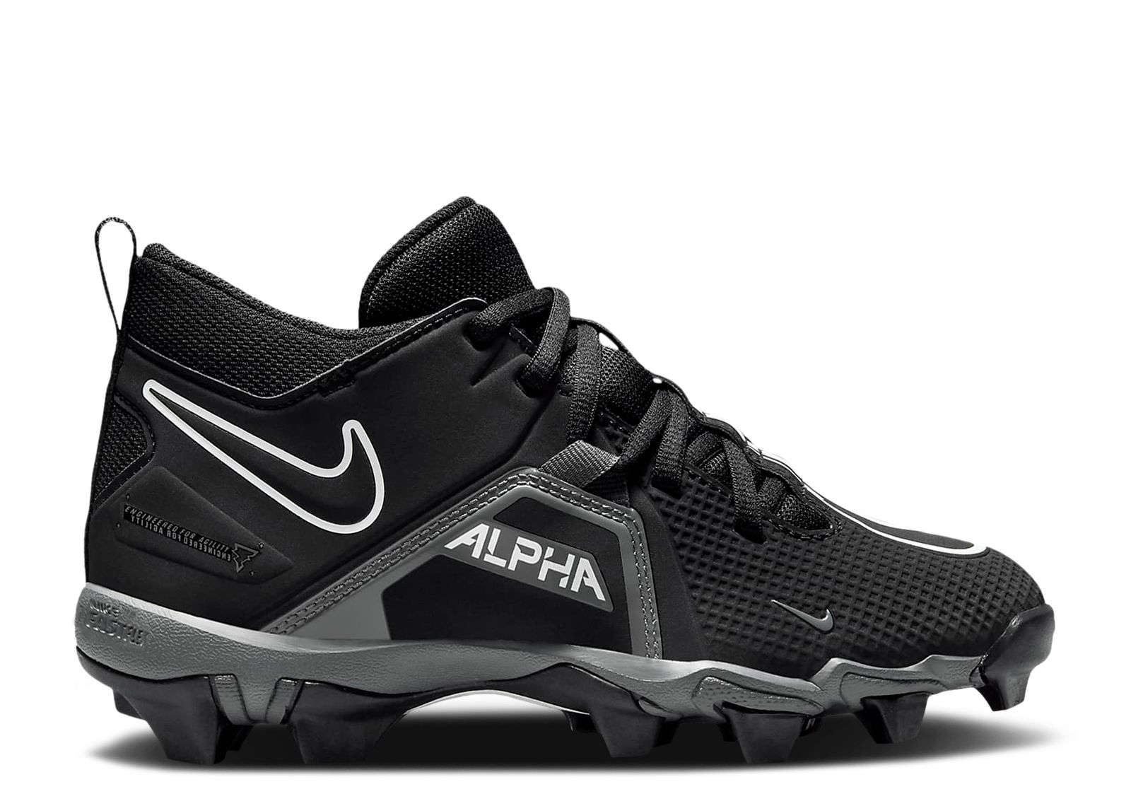(Grade School) Nike Alpha Menace 3 Shark Wide 'Black Iron Grey' CV0583-010