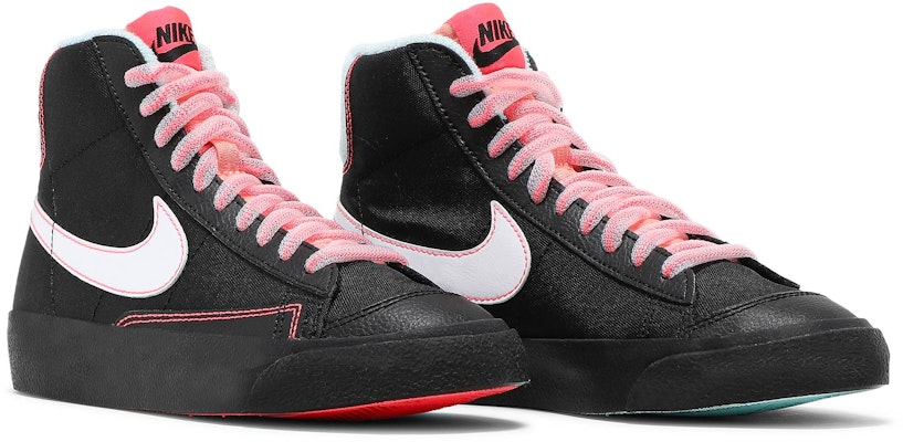 (Grade School) Nike Blazer Mid '77 'Black Atomic Pink' DD7710-001 Cheap (Grade School) Nike Blazer Mid '77 'Black Atomic Pink' DD7710-001
