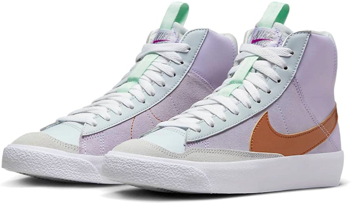 (小学版)耐克Blazer Mid '77 '舞动-微紫葡萄金属铜' DQ6084-500 Lookbook (小学版)耐克Blazer Mid '77 '舞动-微紫葡萄金属铜' DQ6084-500