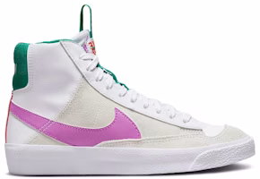 (Grade School) Nike Blazer Mid '77 'Dance - White Fuchsia Green' DQ6084-101 (Grade School) Nike Blazer Mid '77 'Dance - White Fuchsia Green' DQ6084-101