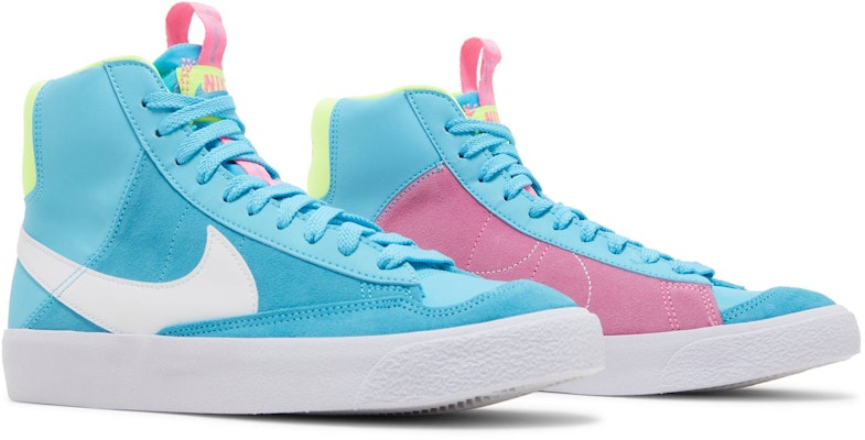(大童款) 耐克 Blazer Mid '77 'Dance - 蓝色黄粉条纹' DQ6084-400 Cheap (大童款) 耐克 Blazer Mid '77 'Dance - 蓝色黄粉条纹' DQ6084-400