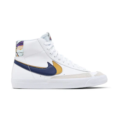(GS) Nike Blazer Mid '77 SE 'Double Swoosh - White Gold Blue Void'