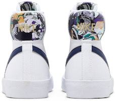 Nike Blazer Mid '77 SE GS 'Double Swoosh Putih Emas Biru Void' DD1847-102 Details for Nike Blazer Mid '77 SE GS 'Double Swoosh Putih Emas Biru Void' DD1847-102