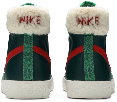 (Grade School) Nike Blazer Mid '77 Vintage 'Christmas Sweater' DC4410-300 Details for (Grade School) Nike Blazer Mid '77 Vintage 'Christmas Sweater' DC4410-300