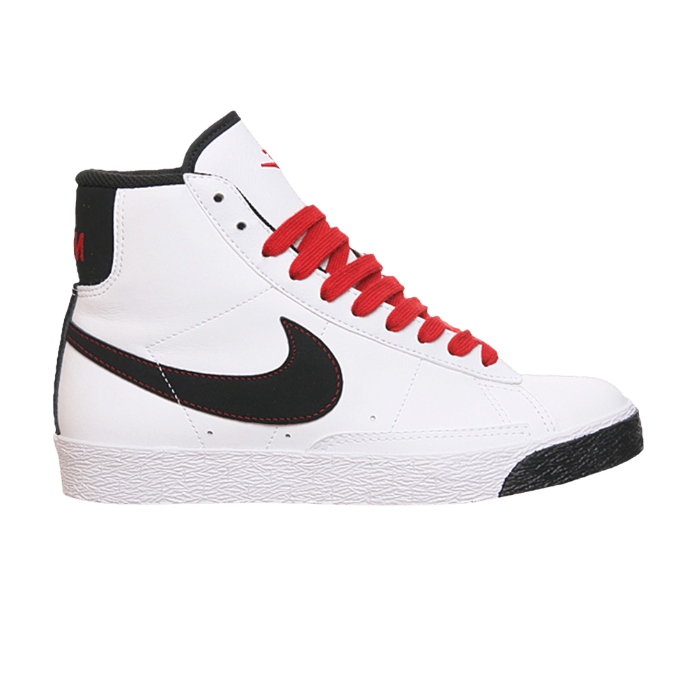 Buy (Sekolah Rendah) Nike Blazer Pertengahan 'Putih Hitam Merah' 318705-104