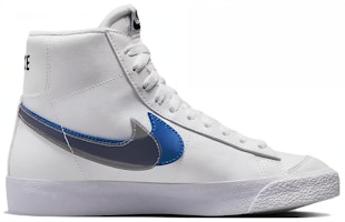 (大童款) 耐克 Blazer Mid Next Nature '双钩 - 白色超皇家蓝' FD0690-100 Order (大童款) 耐克 Blazer Mid Next Nature '双钩 - 白色超皇家蓝' FD0690-100