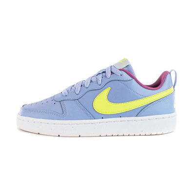 (GS) Nike Court Borough Low 2 'Cobalt Bliss Light Lemon Twist'