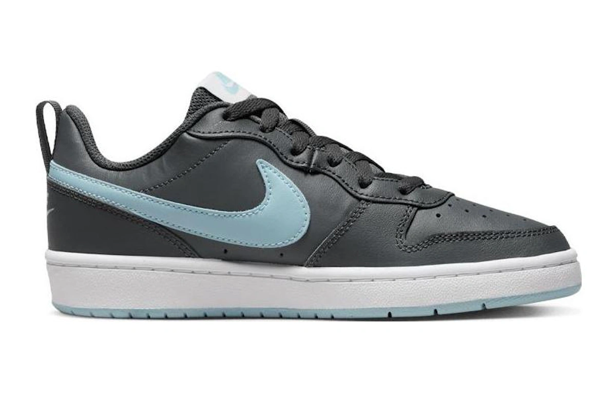 (Grade School) Nike Court Borough Low 2 'Iron Grey Ocean Bliss' BQ5448-018