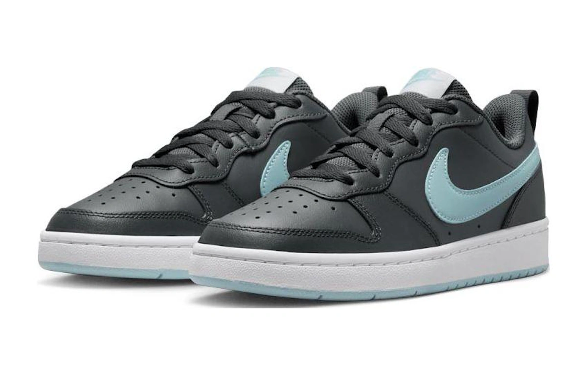 (Grade School) Nike Court Borough Low 2 'Iron Grey Ocean Bliss' BQ5448-018