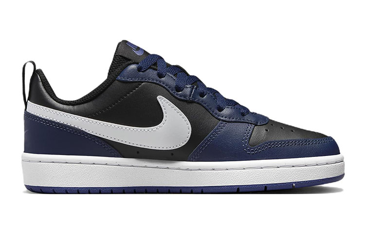 Order (Nilai Sekolah) Nike Court Borough Low 2 'Midnight Navy Black' - Hitam Biru Tengah Malam BQ5448-404
