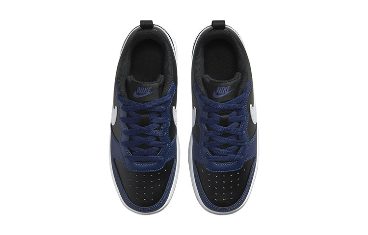 Shop (Nilai Sekolah) Nike Court Borough Low 2 'Midnight Navy Black' - Hitam Biru Tengah Malam BQ5448-404