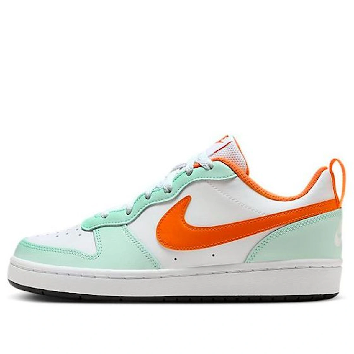 (Grade School) Nike Court Borough Low 2 'Mint Foam Safety Orange' FN3687-181
