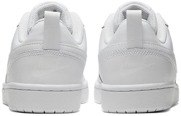 (Grade School) Nike Court Borough Low 2 'Triple White' BQ5448-100 2