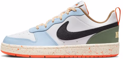 (Grade School) Nike Court Borough Low 2 'White Alabaster Speckled' DX6052-101 (Grade School) Nike Court Borough Low 2 'White Alabaster Speckled' DX6052-101