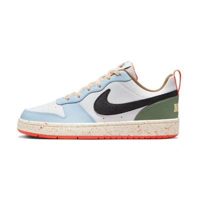 (GS) Nike Court Borough Low 2 'White Alabaster Speckled'