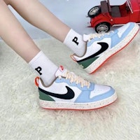 (Kanak-kanak) Nike Court Borough Low 2 'Putih Alabaster Bertompok' DX6052-101 Order (Kanak-kanak) Nike Court Borough Low 2 'Putih Alabaster Bertompok' DX6052-101